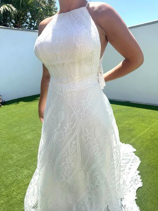 Vestido de Novia Blanco Encaje sin estrenar