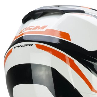 CASCO MOTO CGM TRAIL 666 WHITE ORANGE M-XL