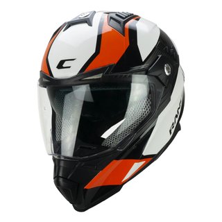CASCO MOTO CGM TRAIL 666 WHITE ORANGE M-XL