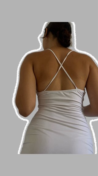 Vestido blanco midi Talla S-XS