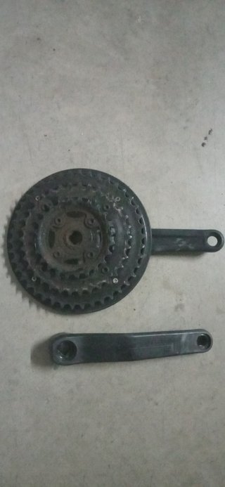 Monoplato y pedalier MTB RockRider Btwin