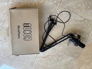 Micrófono USB Condensador + brazo.
