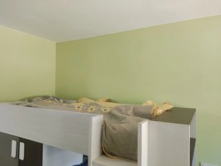 Cama tren infantil con armario