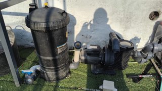 Motor y filtro para piscina