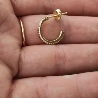 Pendientes Aro Salvatore Plata Baño Oro Rosa