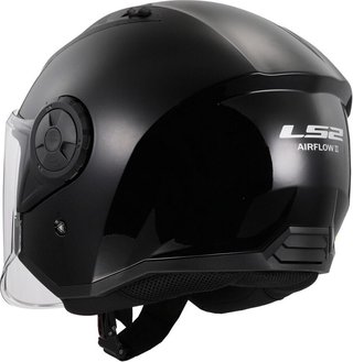 Casco Jet LS2 OF616 Negro Brillo M