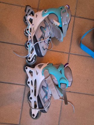 Patines en línea Oxelo Morado/Gris Talla 35-38