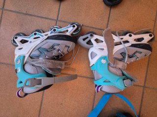 Patines en línea Oxelo Morado/Gris Talla 35-38