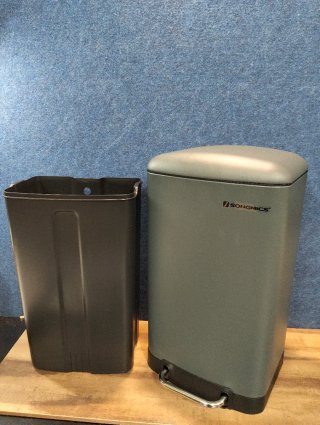 Cubo de Basura SONGMICS 30L Gris Verdoso Pedal