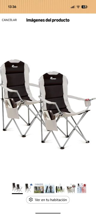 Sillas de camping altas plegables Sunmer