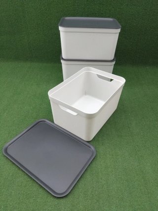 Cajas de almacenamiento apilables (Set de 3)