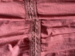 Vestido largo coral escote pico