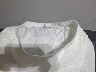 Pantalón blanco talla grande, con forro