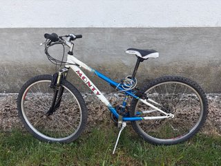 Bicicleta Monty Blanca y Azul