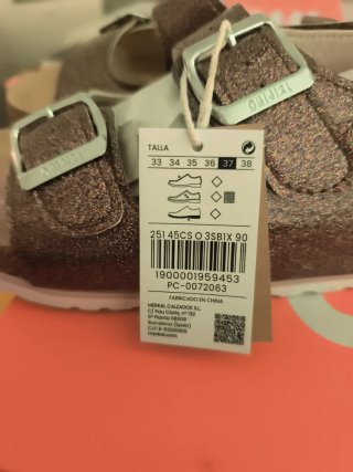 Sandalias doradas y rosas talla 37