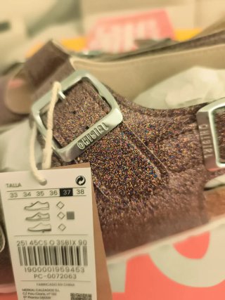 Sandalias doradas y rosas talla 37