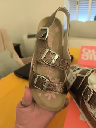 Sandalias doradas y rosas talla 37