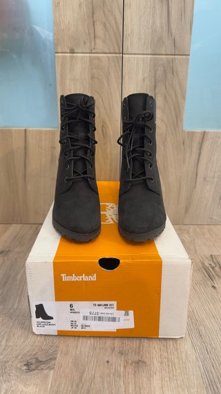 Botas Timberland Tacón Negro Mujer