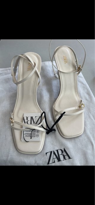 Sandalias Zara Talla 39 Blancas