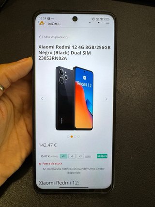 Xiaomi Redmi 12 256GB Negro