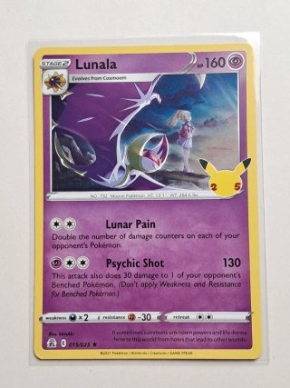 Carta Pokémon Lunala 160 HP