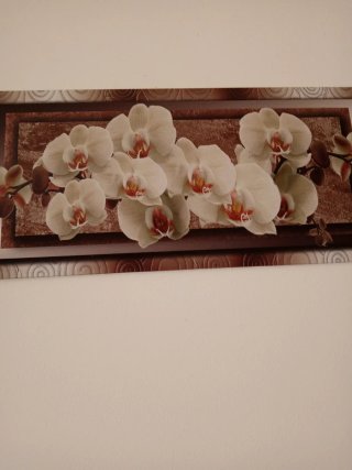 Stampa floreale 40x100 cm su legno