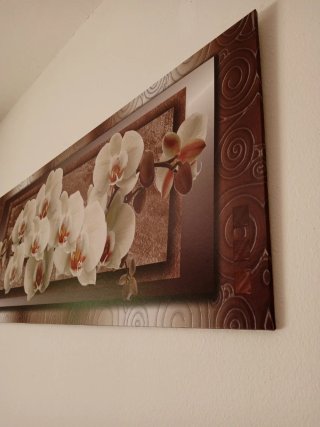 Stampa floreale 40x100 cm su legno