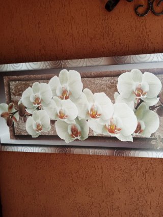 Stampa floreale 40x100 cm su legno