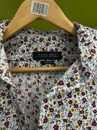 Camisa Zara Man Estampada Multicolor