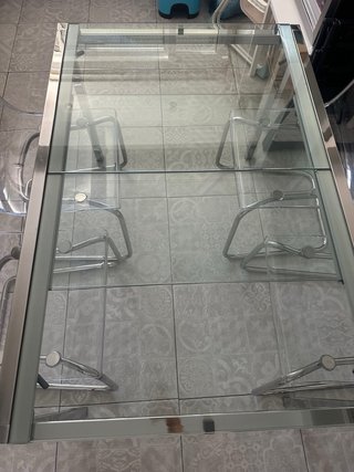 Mesa extensible GLIVARP + 4 sillas TOBIAS IKEA