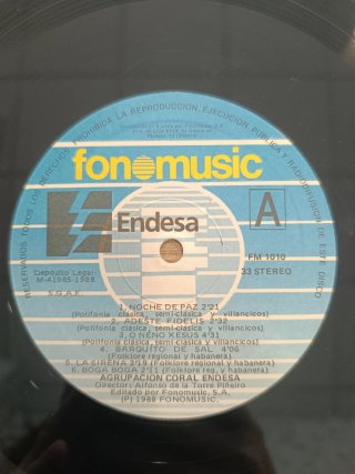Vinilo Agrupación Coral Endesa
