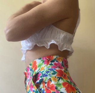 Crop top H&M Divided algodón Talla M
