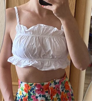 Crop top H&M Divided algodón Talla M