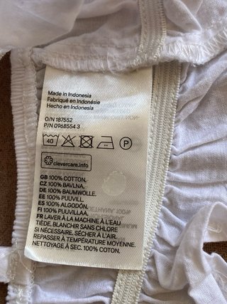 Crop top H&M Divided algodón Talla M