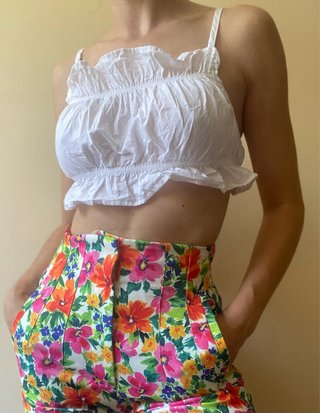 Crop top H&M Divided algodón Talla M