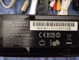 Consola Nintendo Wii Negra
