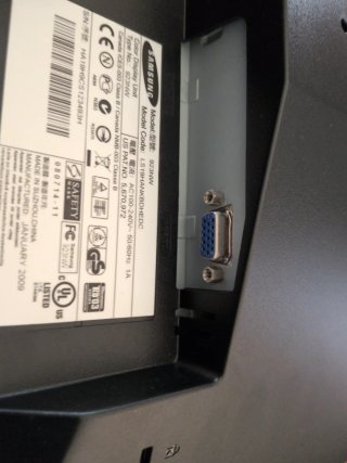 Pantalla Samsung Negra