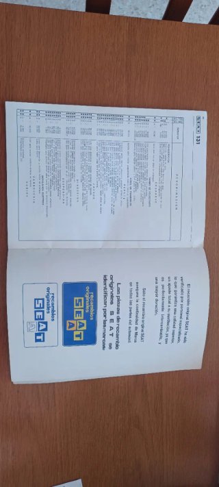 Libro Seat 131 Características y Datos