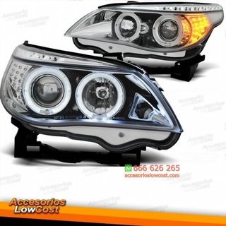 BMW E60/E61 2003/2007 FARO ANGEL EYES CROMADOS CO