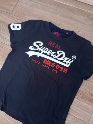 Camiseta Superdry Real Negra Talla M