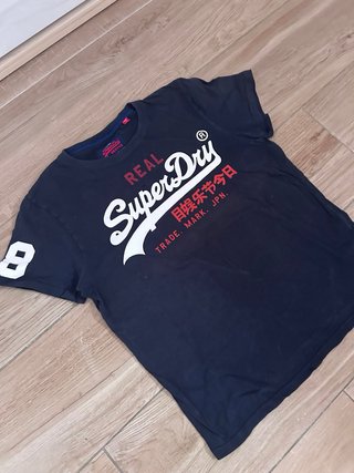 Camiseta Superdry Real Negra Talla M