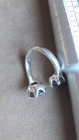 Anillo Plata 925 Labradorita Noruega T. 17