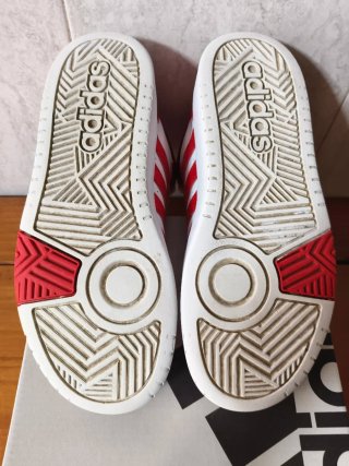 Zapatillas Adidas Talla 38 2/3 Rojas y Blancas