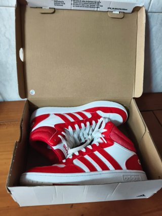 Zapatillas Adidas Talla 38 2/3 Rojas y Blancas