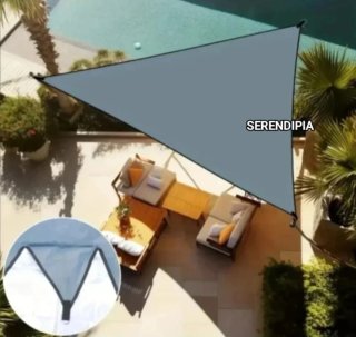 TOLDO VELA DE SOMBREO TRIANGULAR 3X3X3 GRIS