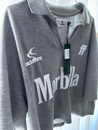 Polo Scuffers gris talla S nuevo