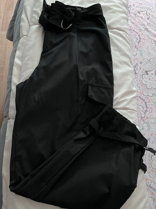 Pantalones cargo negros verano