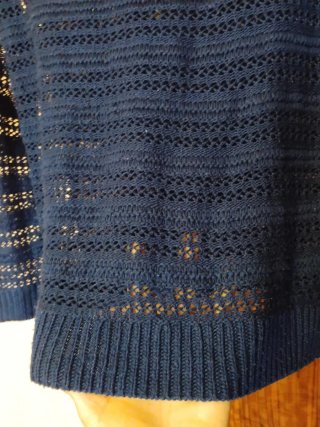 Jersey calado azul