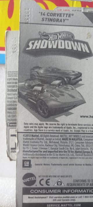 Conjunto 2 Hot Wheels '14 Corvette Stingray