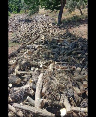 Leña para chimenea o barbacoa